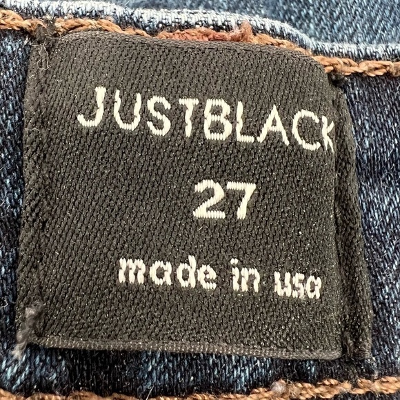 Just Black Skinny Frayed Hem Jeans Size 27 Women’s - Picture 2 of 6